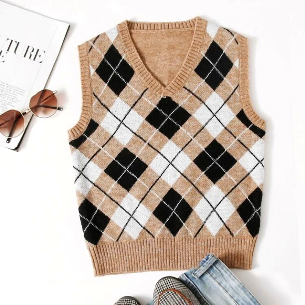 V-neck sweater vest